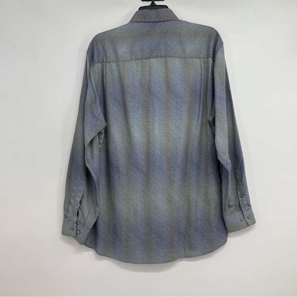 Jhane Barnes Button Up Shirt Men’s M Fabric Woven in Japan Long Sleeve - Picture 2 of 9